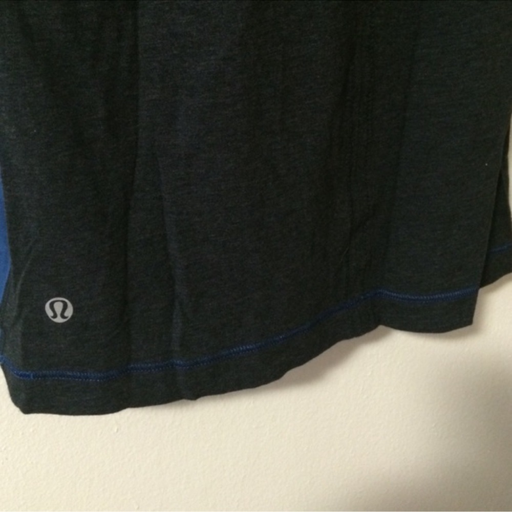 Lululemon Athletica Blue and Black Tee - Picture 3 of 3
